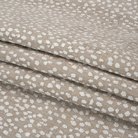 Upholstery Chenille - Beige Spotted - Piperhill Collection