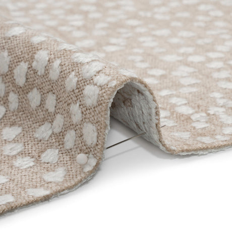 Upholstery Chenille - Beige Spotted - Piperhill Collection