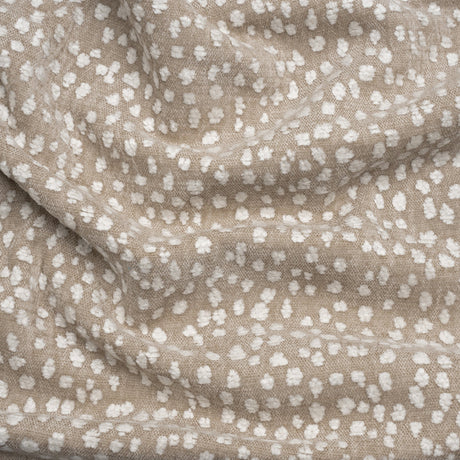 Upholstery Chenille - Beige Spotted - Piperhill Collection