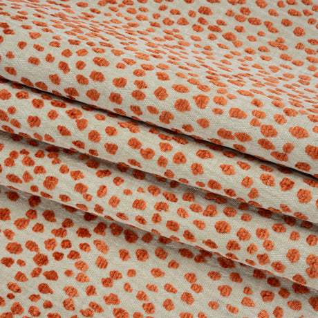 Upholstery Chenille - Cinnabar Spotted - Piperhill Collection