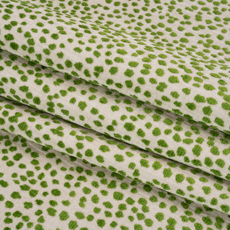 Upholstery Chenille - Grasshopper Spotted - Piperhill Collection