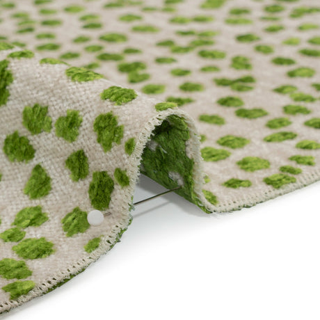 Upholstery Chenille - Grasshopper Spotted - Piperhill Collection