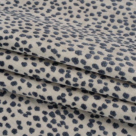 Upholstery Chenille - Sapphire Spotted - Piperhill Collection