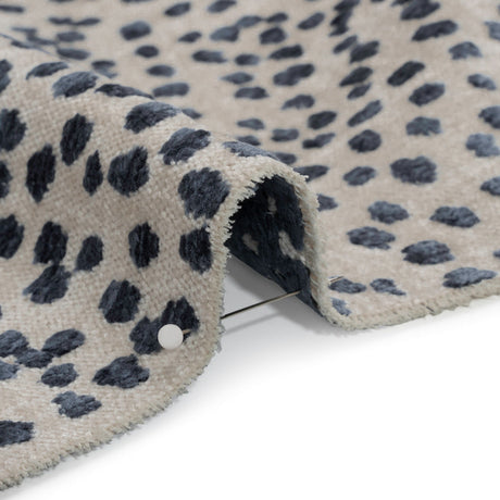 Upholstery Chenille - Sapphire Spotted - Piperhill Collection