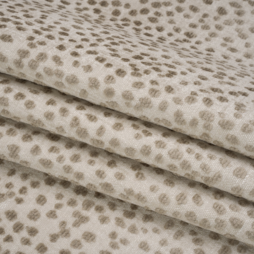 Upholstery Chenille - Toast Spotted - Piperhill Collection