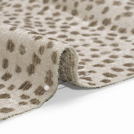 Upholstery Chenille - Toast Spotted - Piperhill Collection