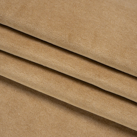Cotton and Polyester Upholstery Velvet - Camel - Banton Collection