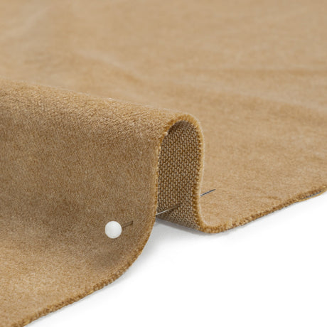 Cotton and Polyester Upholstery Velvet - Camel - Banton Collection