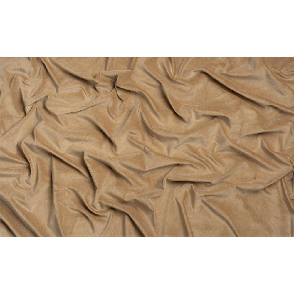 Cotton and Polyester Upholstery Velvet - Camel - Banton Collection