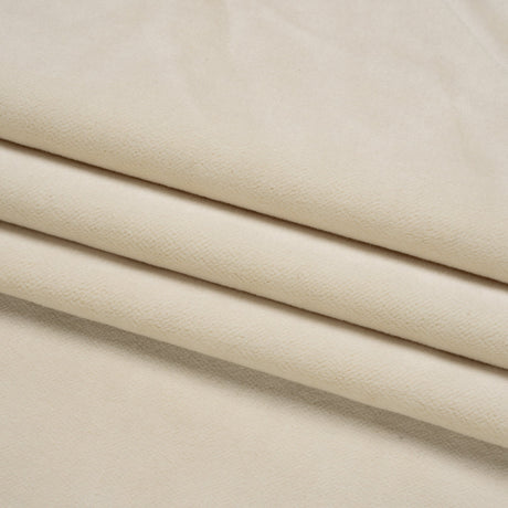 Cotton and Polyester Upholstery Velvet - Creme - Banton Collection