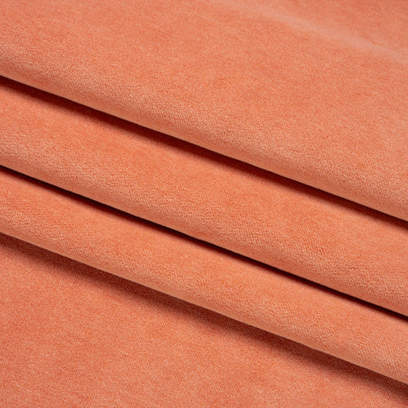 Cotton and Polyester Upholstery Velvet - Tangerine - Banton Collection