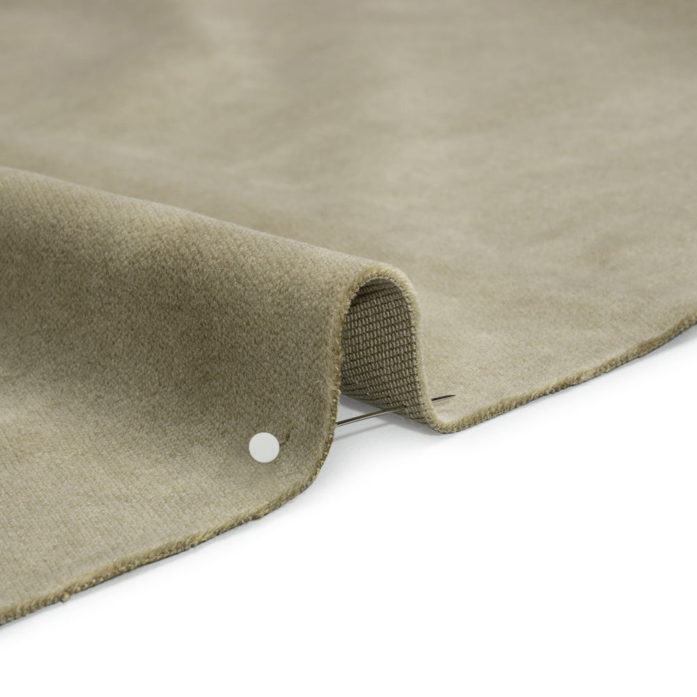 Cotton and Polyester Upholstery Velvet - Taupe - Banton Collection