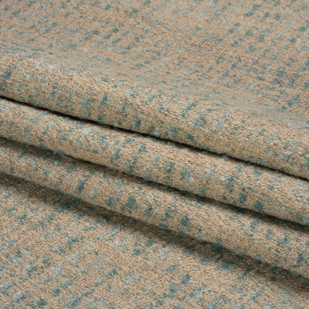 Tweedy Upholstery Boucle - Aqua - Torlea Collection