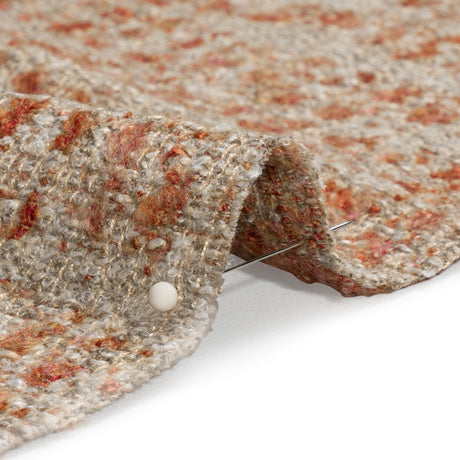 Tweedy Upholstery Boucle - Ruby - Torlea Collection