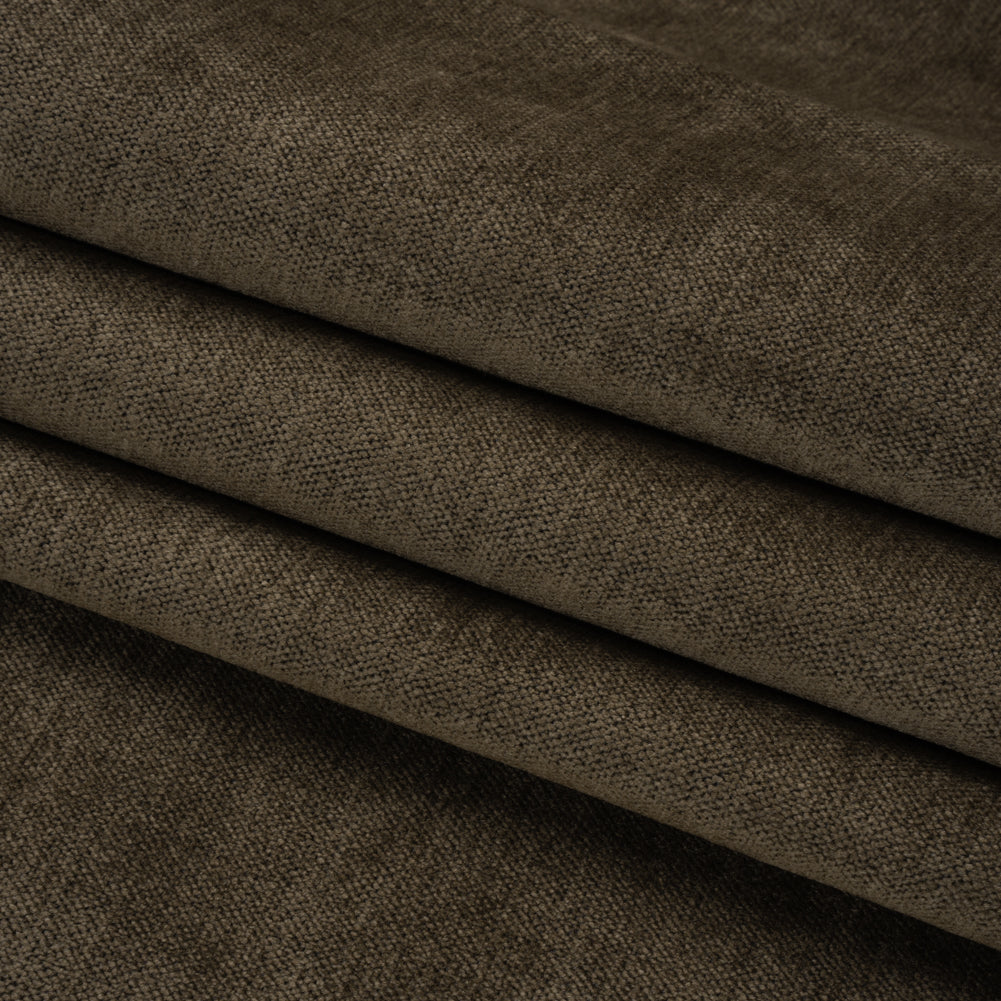 Upholstery Chenille with Latex Backing - Char - Tonnet Collection