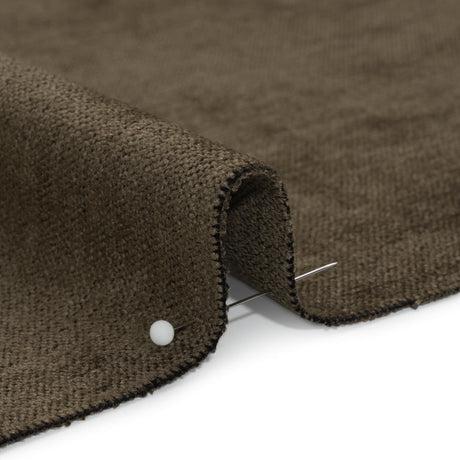 Upholstery Chenille with Latex Backing - Char - Tonnet Collection