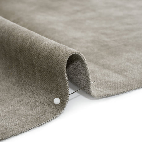 Upholstery Chenille with Latex Backing - Chrome - Tonnet Collection