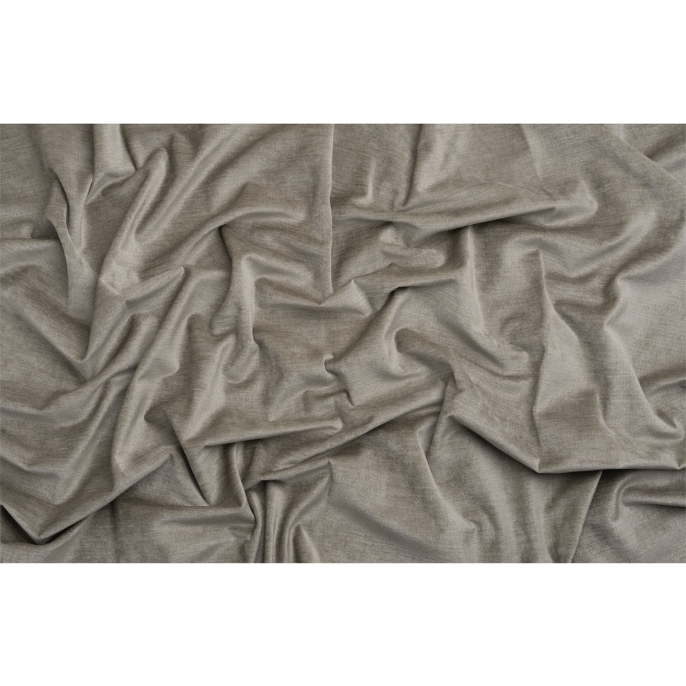 Upholstery Chenille with Latex Backing - Chrome - Tonnet Collection