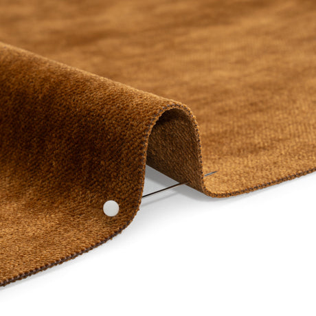 Upholstery Chenille with Latex Backing - Copper - Tonnet Collection