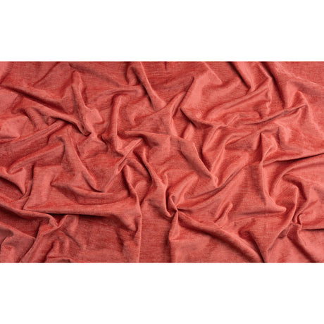 Upholstery Chenille with Latex Backing - Coral - Tonnet Collection