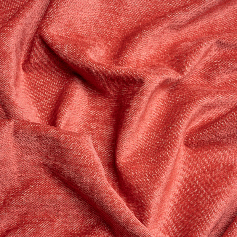 Upholstery Chenille with Latex Backing - Coral - Tonnet Collection