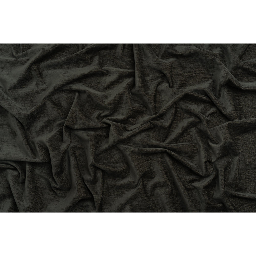 Upholstery Chenille with Latex Backing - Gunmetal - Tonnet Collection