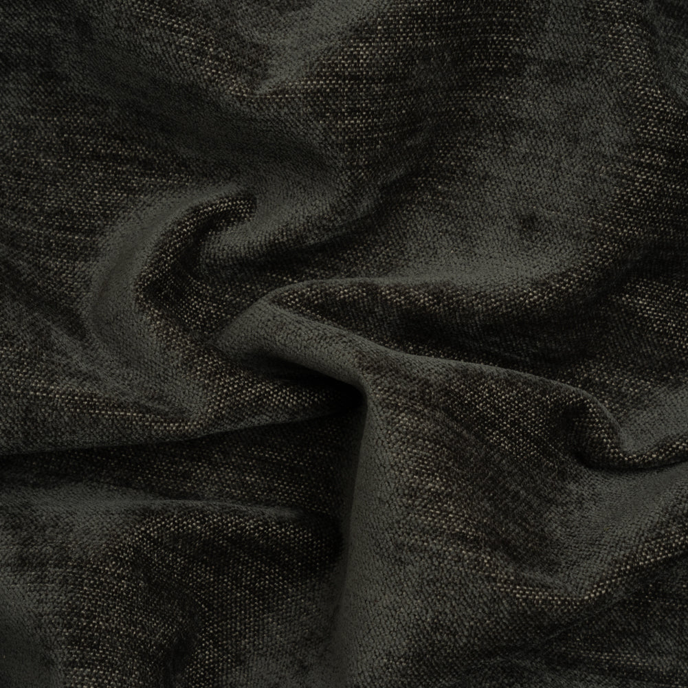 Upholstery Chenille with Latex Backing - Gunmetal - Tonnet Collection