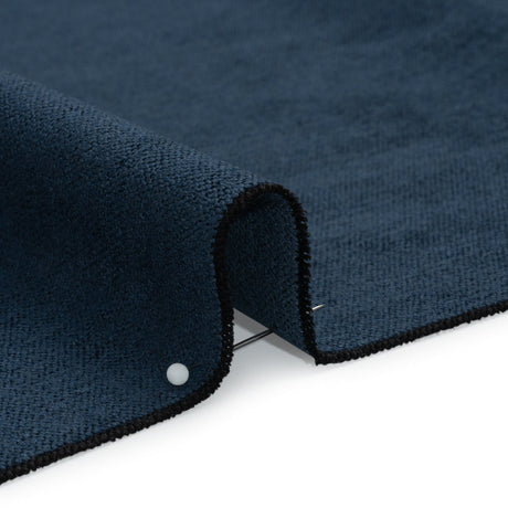 Upholstery Chenille with Latex Backing - Indigo - Tonnet Collection
