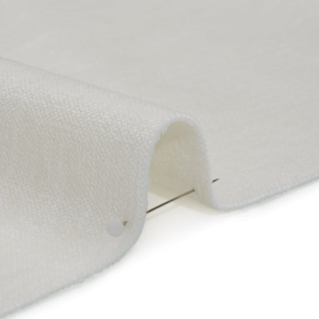 Upholstery Chenille with Latex Backing - Snow - Tonnet Collection