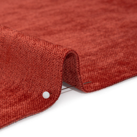 Upholstery Chenille with Latex Backing - Tomato - Tonnet Collection