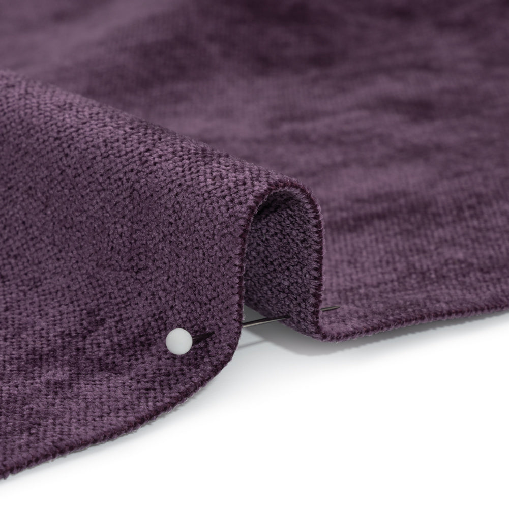 Upholstery Chenille with Latex Backing - Violet - Tonnet Collection
