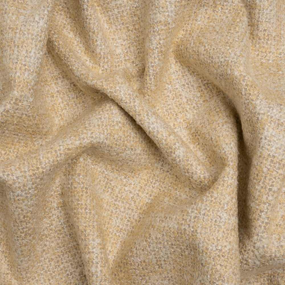 Tweed Upholstery Boucle with Latex Backing - Buttercream - Algrove Collection