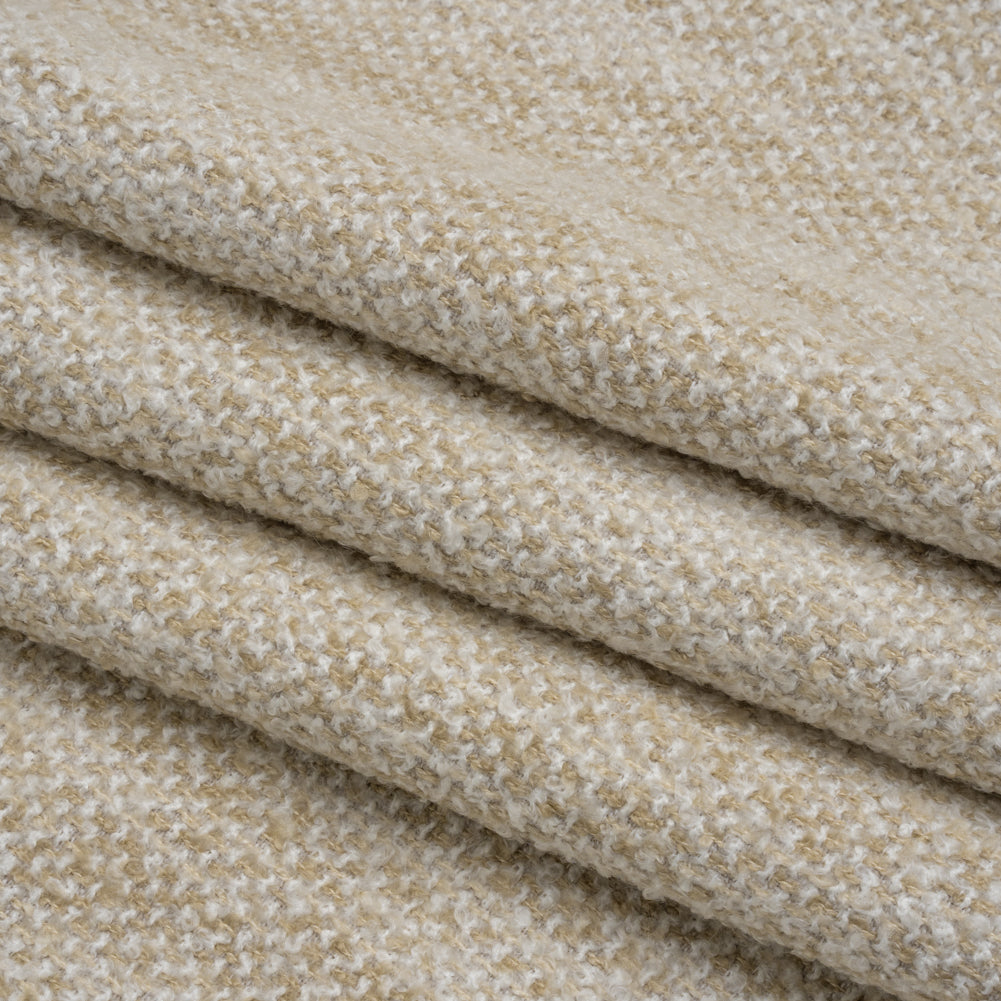 Tweed Upholstery Boucle with Latex Backing - Cream - Algrove Collection