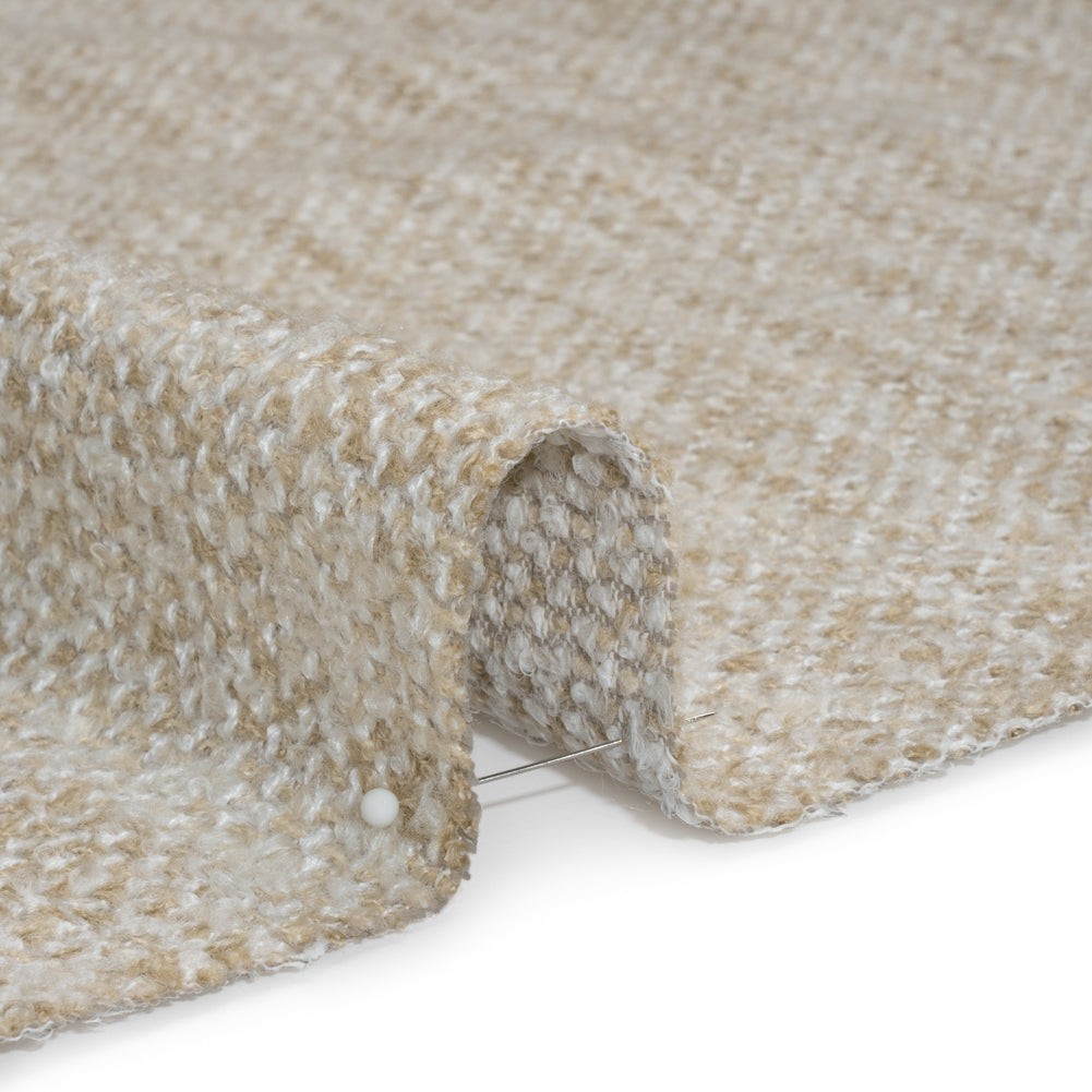 Tweed Upholstery Boucle with Latex Backing - Cream - Algrove Collection