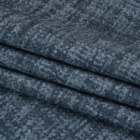Tweed Upholstery Boucle with Latex Backing - Indigo - Algrove Collection