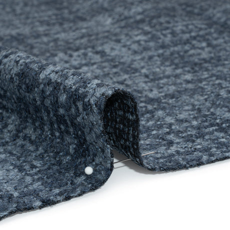Tweed Upholstery Boucle with Latex Backing - Indigo - Algrove Collection