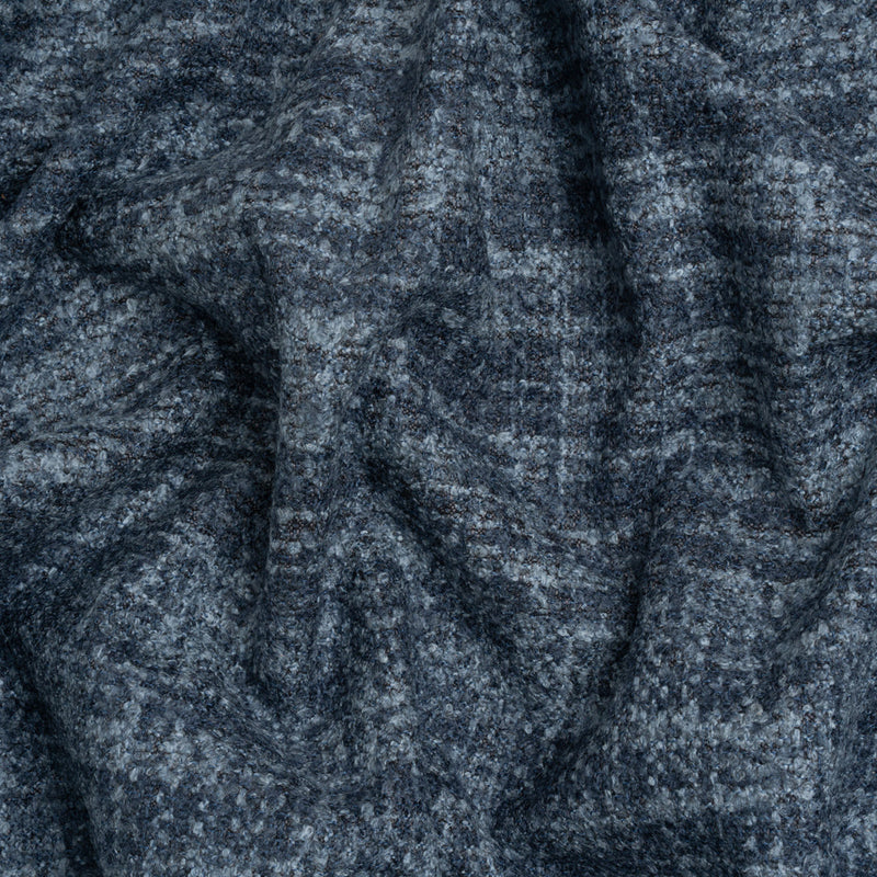 Tweed Upholstery Boucle with Latex Backing - Indigo - Algrove Collection