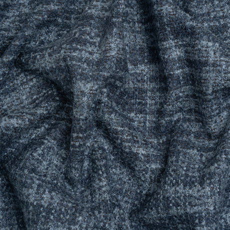 Tweed Upholstery Boucle with Latex Backing - Indigo - Algrove Collection