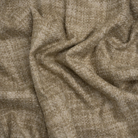 Tweed Upholstery Boucle with Latex Backing - Linen - Algrove Collection