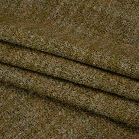 Tweed Upholstery Boucle with Latex Backing - Moss - Algrove Collection