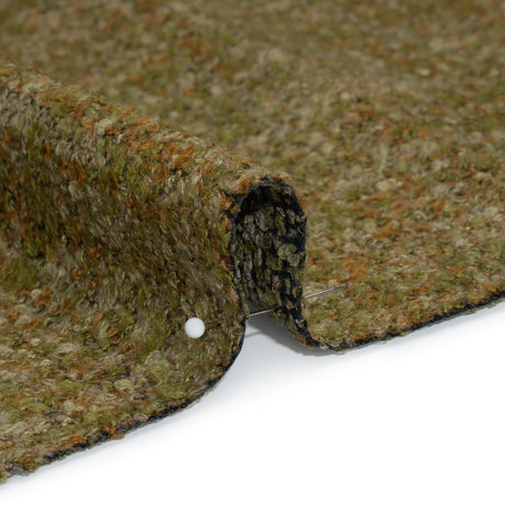 Tweed Upholstery Boucle with Latex Backing - Moss - Algrove Collection