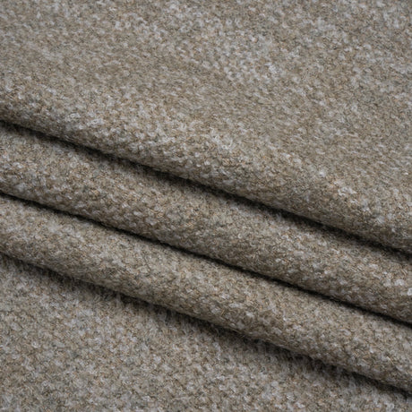 Tweed Upholstery Boucle with Latex Backing - Nickel - Algrove Collection