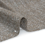 Tweed Upholstery Boucle with Latex Backing - Nickel - Algrove Collection