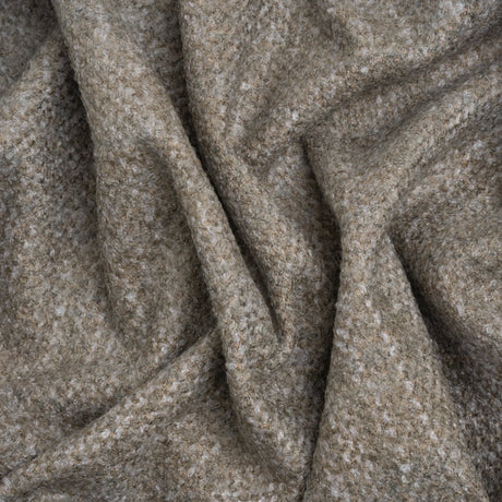 Tweed Upholstery Boucle with Latex Backing - Nickel - Algrove Collection