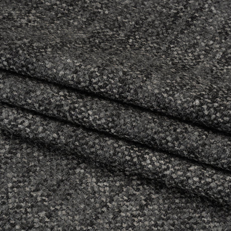 Tweed Upholstery Boucle with Latex Backing - Onyx - Algrove Collection