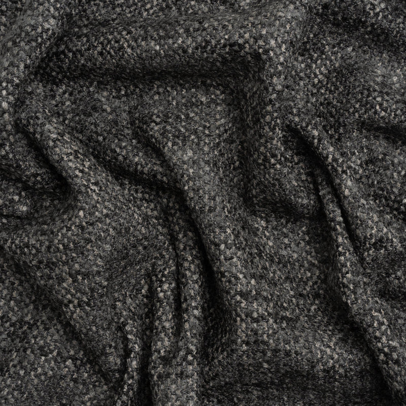 Tweed Upholstery Boucle with Latex Backing - Onyx - Algrove Collection
