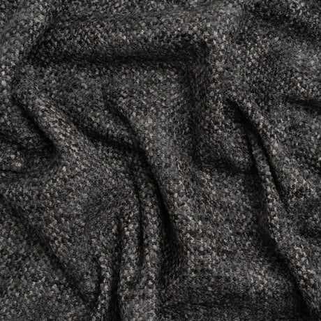 Tweed Upholstery Boucle with Latex Backing - Onyx - Algrove Collection