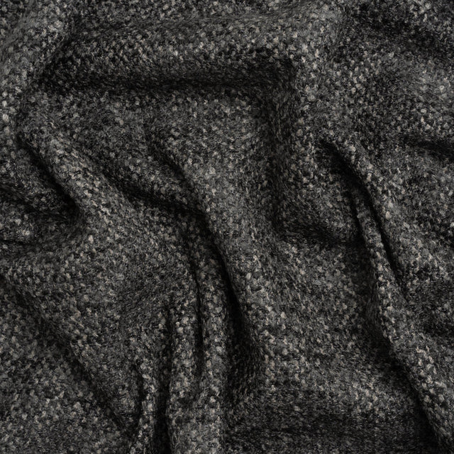 Tweed Upholstery Boucle with Latex Backing - Onyx - Algrove Collection