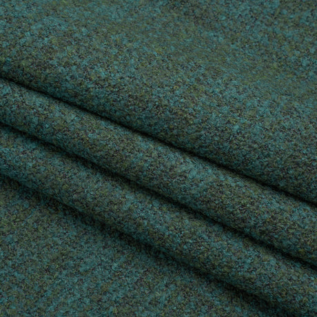 Tweed Upholstery Boucle with Latex Backing - Peacock - Algrove Collection