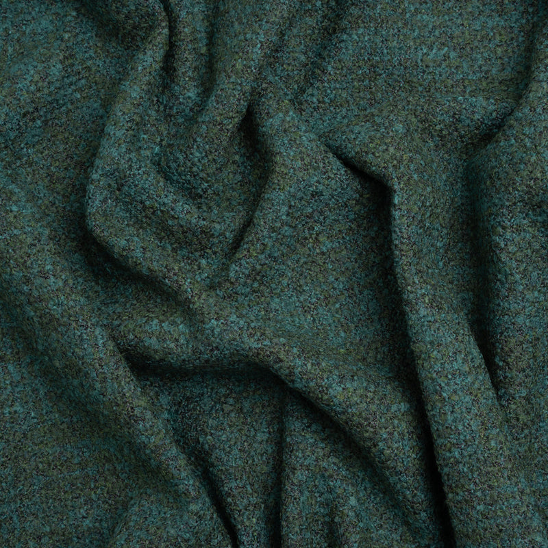 Tweed Upholstery Boucle with Latex Backing - Peacock - Algrove Collection